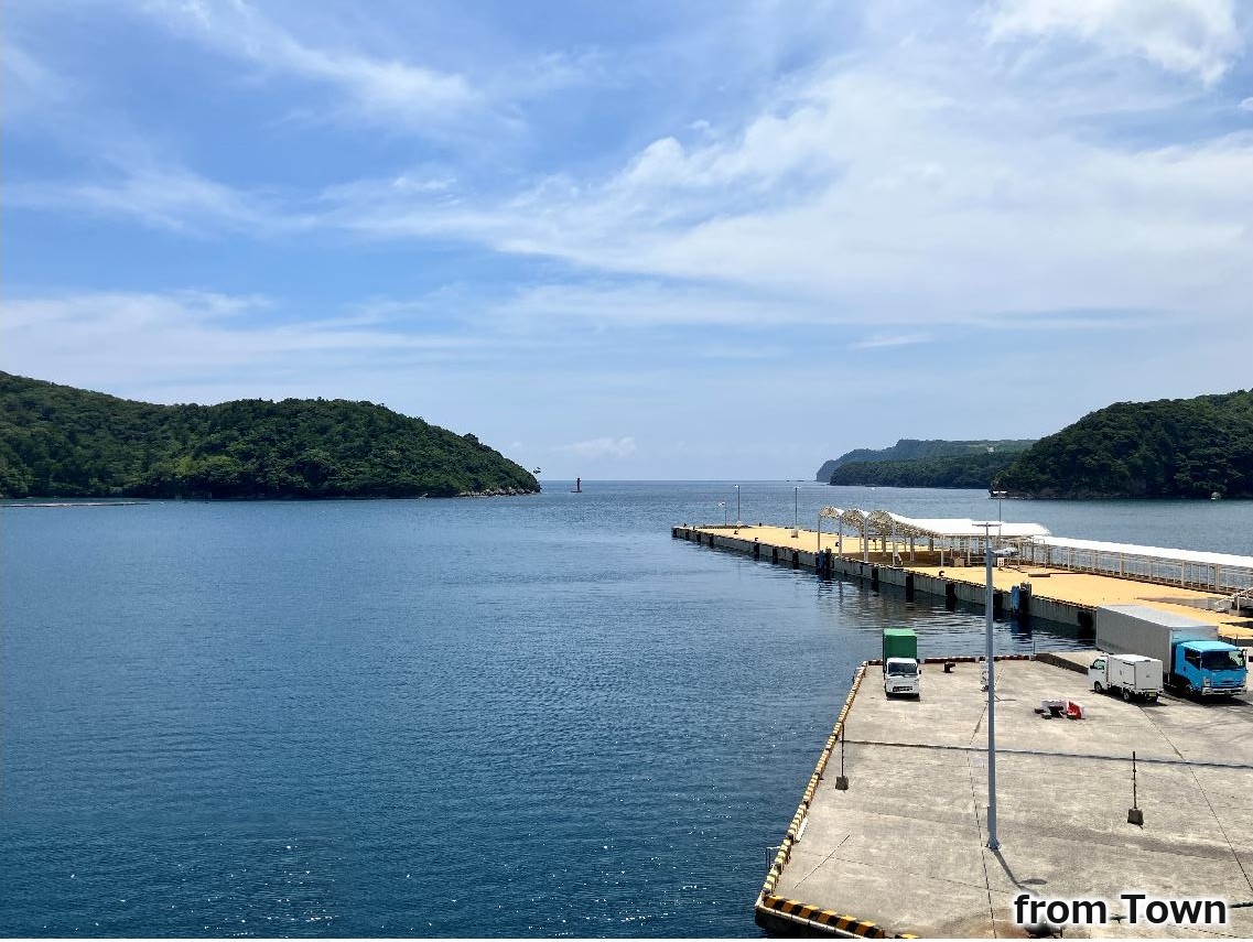 湾口の風景：まちから海を望む